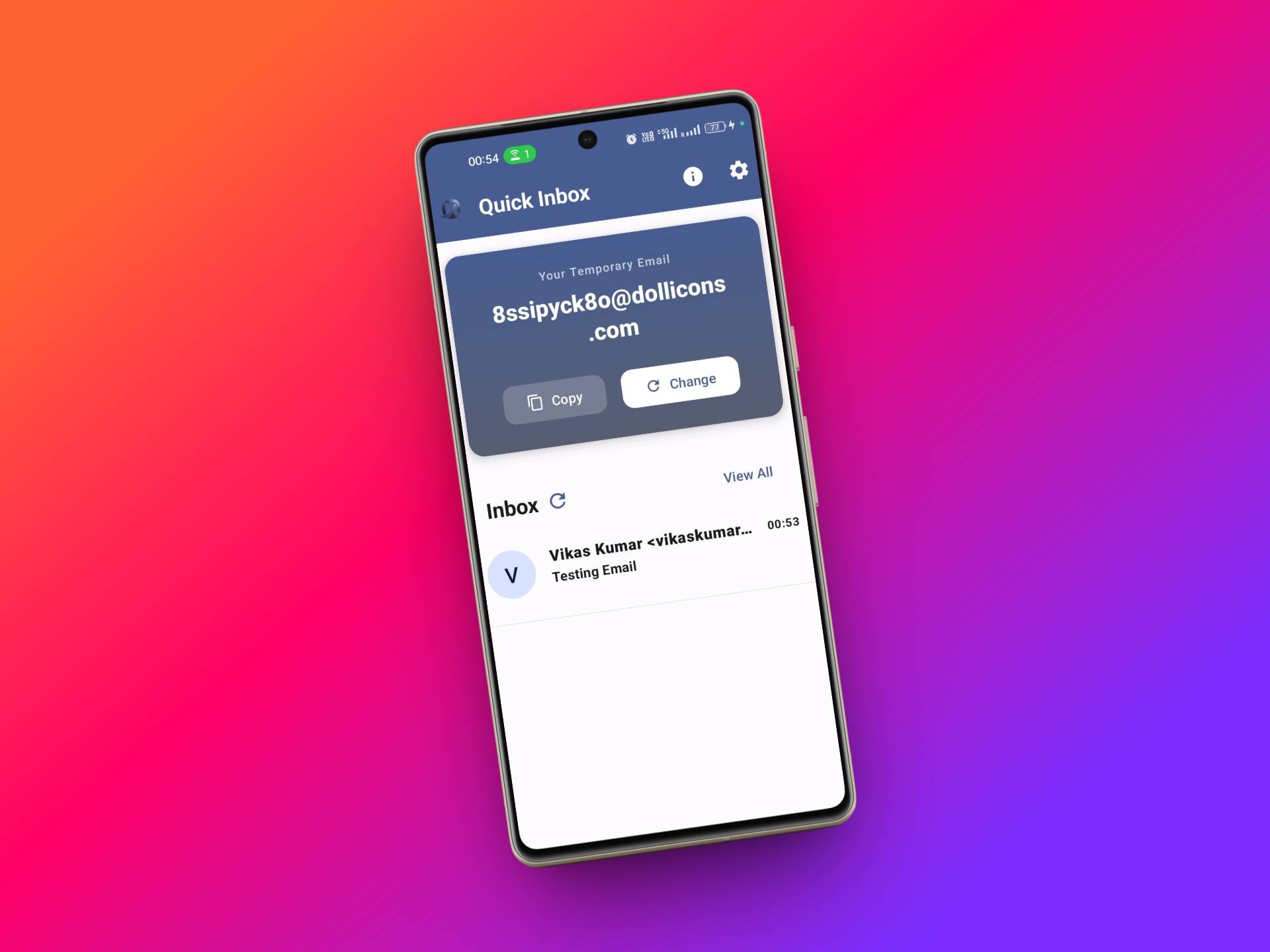 Auto-Refreshing Inbox feature