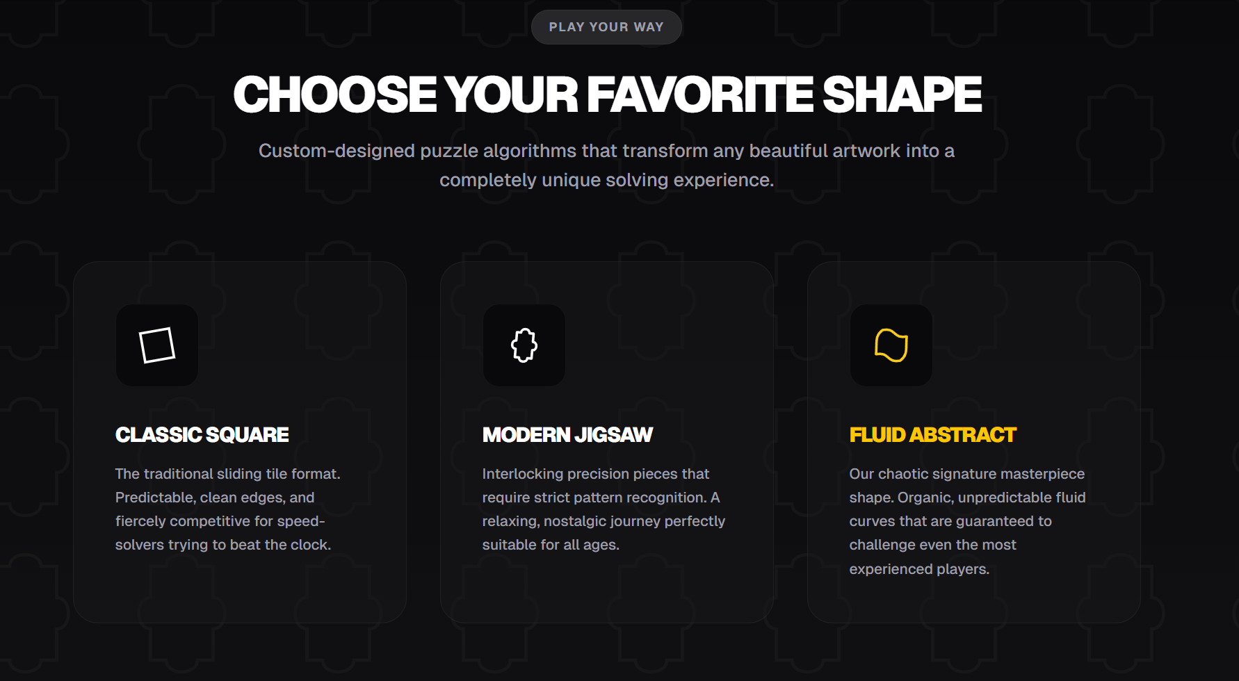 Play Own Choice feature