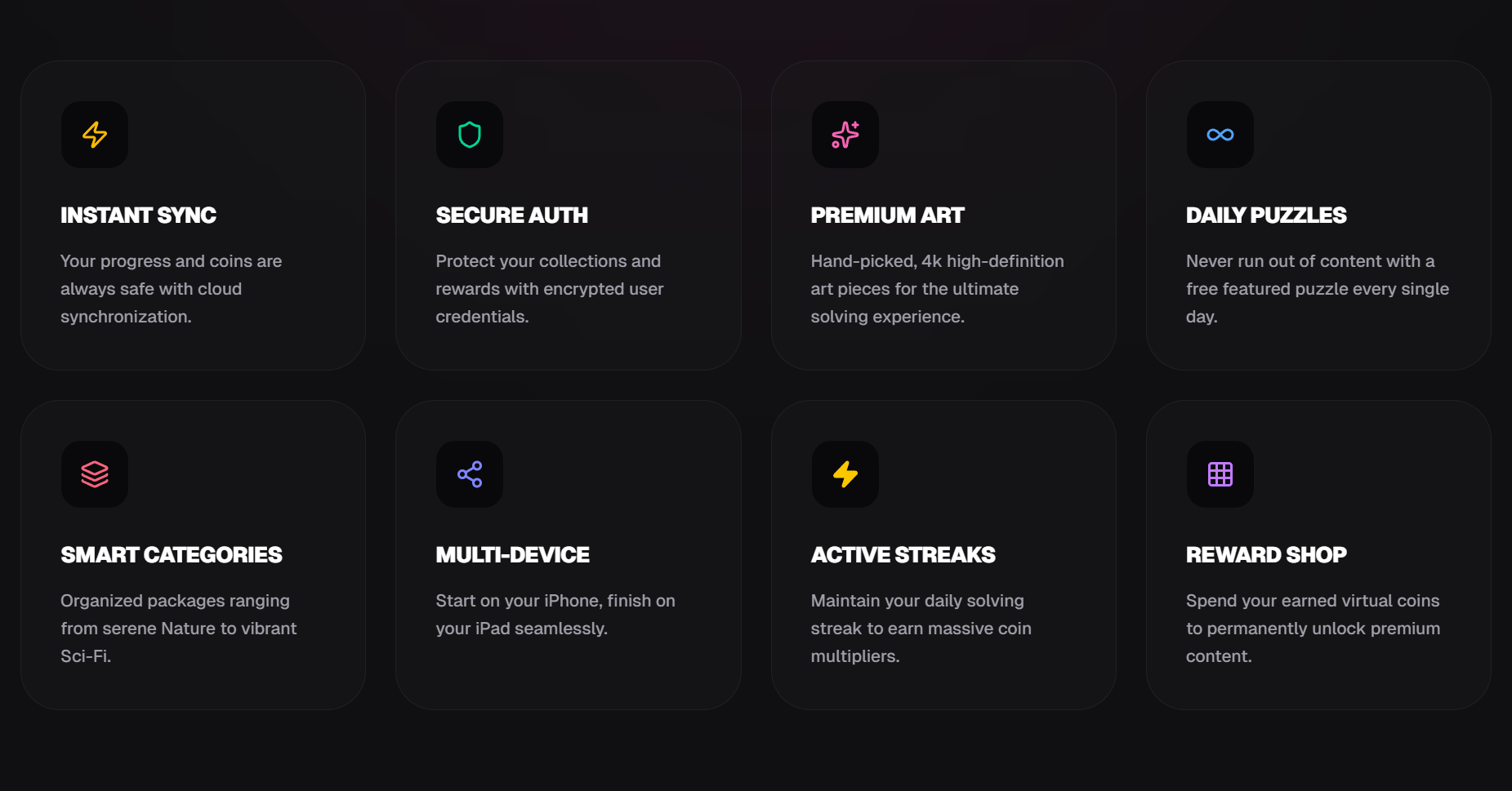 Multiple Features & Functionality feature