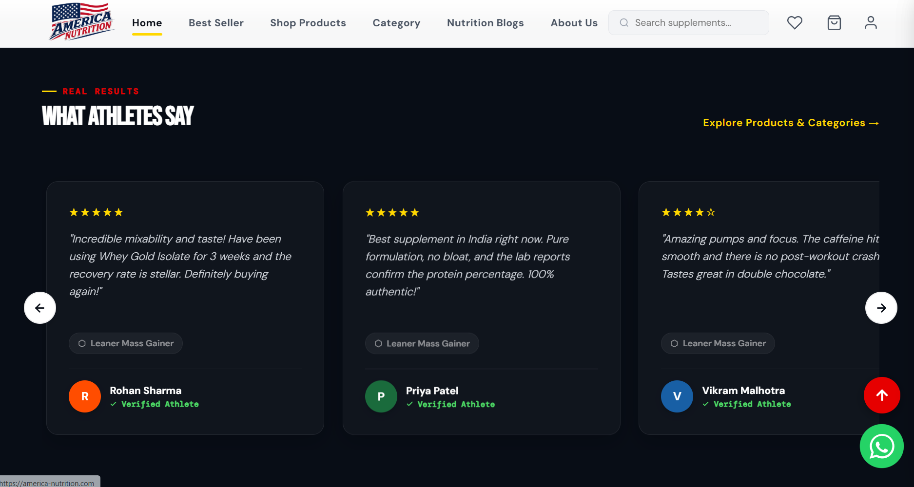 Customer Reviews & Ratings feature